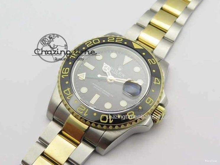 MiroTime 0217 GMT-Master II 116713LN SS YG Bp-Maker Black Dial Ceramic Bezel On SS YG Bracelet A Refined 3772